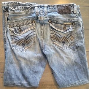 Affliction Cooper Size 33 x 30 Relaxed Boot Black Premium